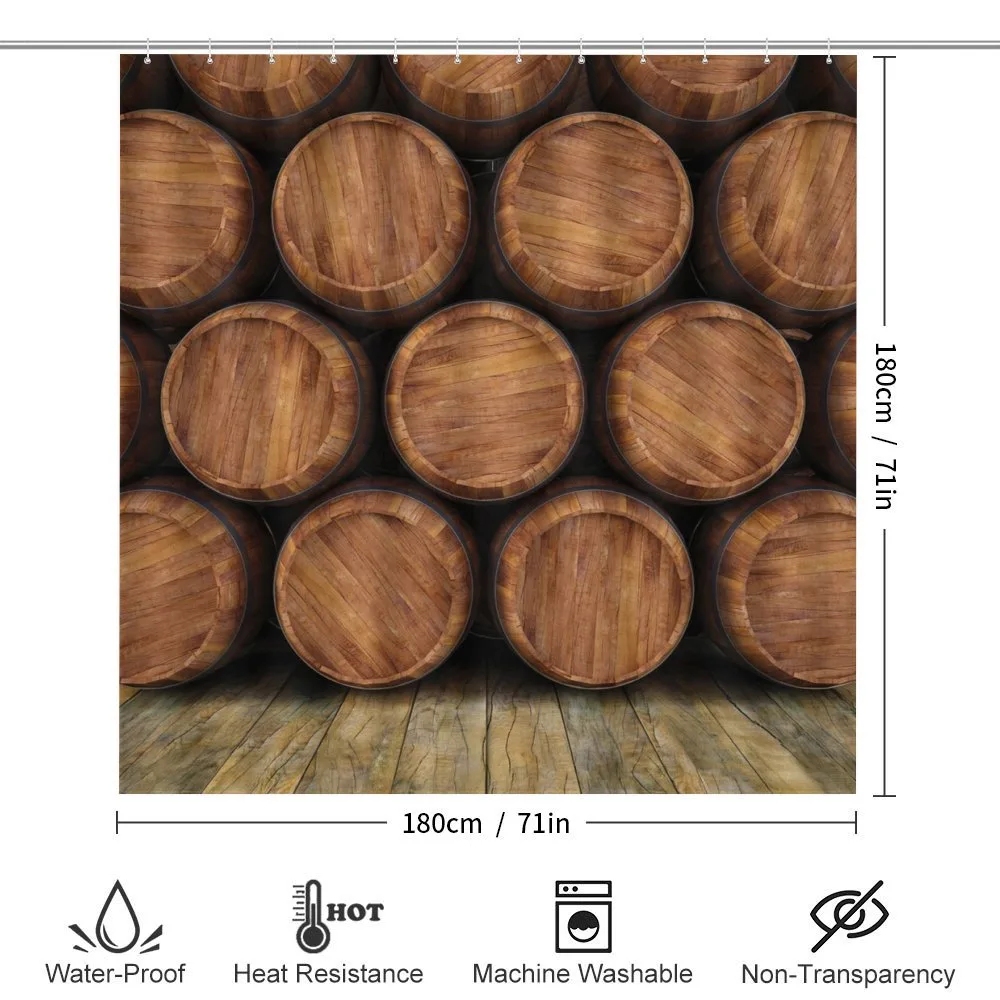 Wall of Wooden Barrels — Detail 2