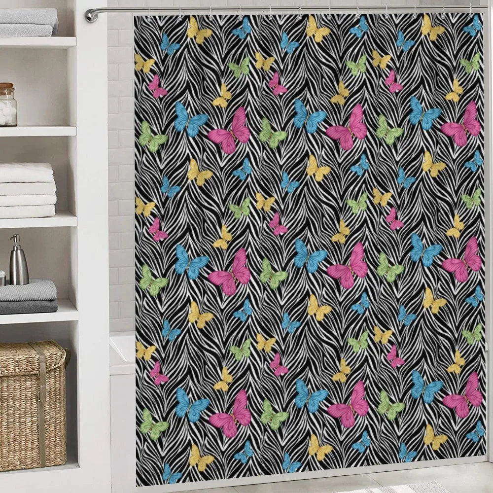 Butterflies on Zebra — Detail 4
