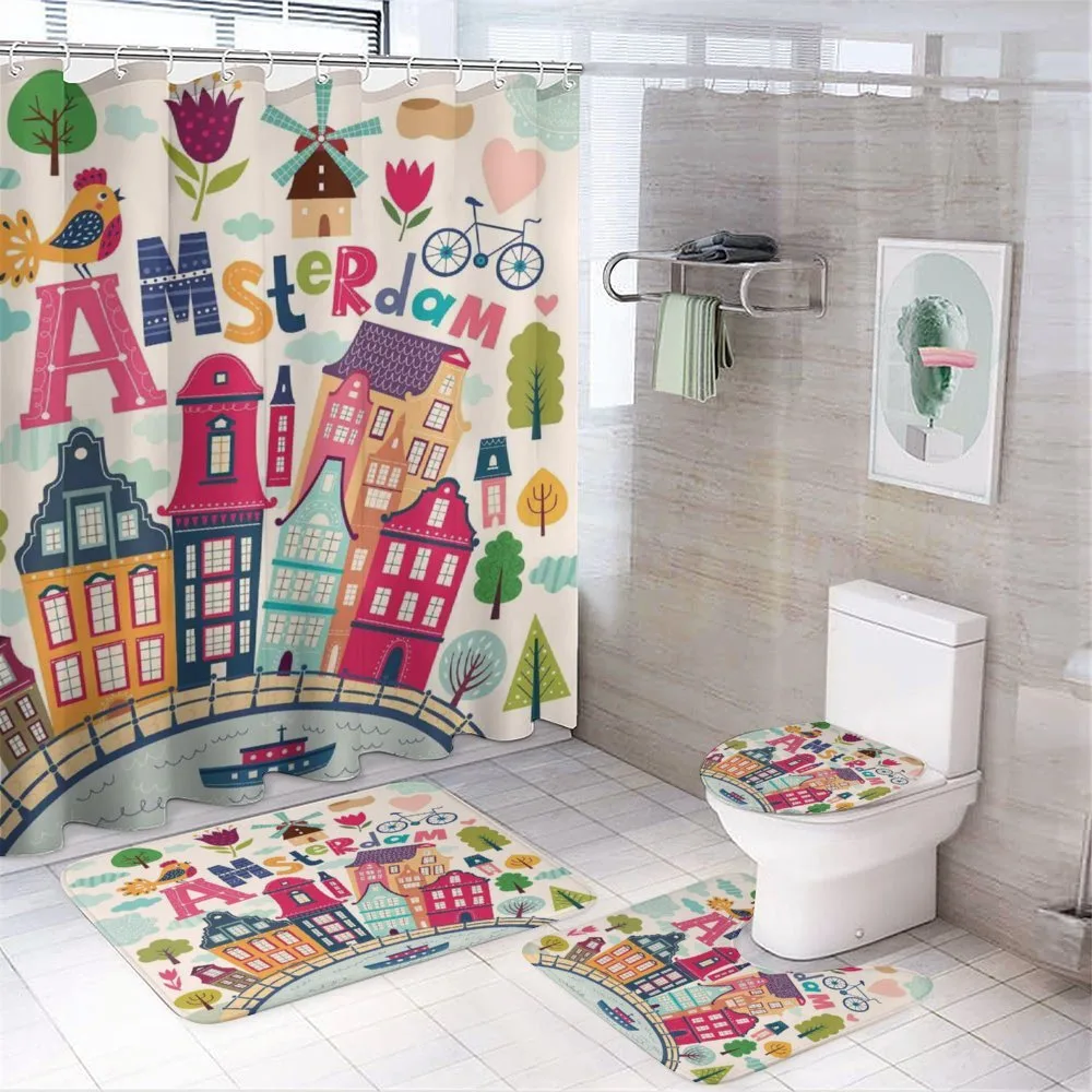 Cartoon Amsterdam Houses — Your design