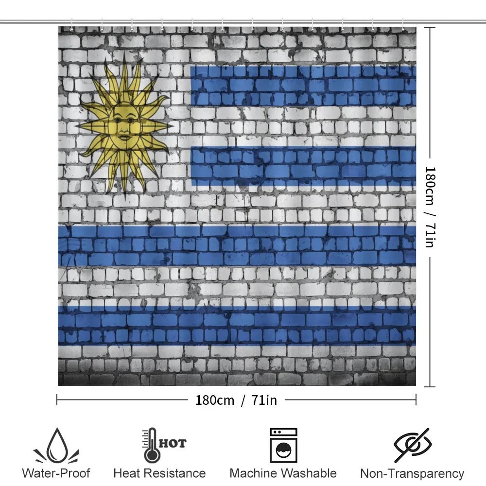 Flag Painted on Birck Wall — Detail 2