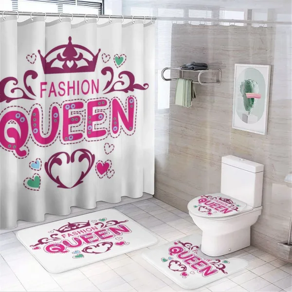 Girlish Fashion on a shower curtain