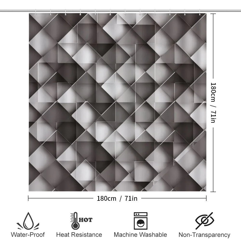 Grey Ombre Squares — Detail 2