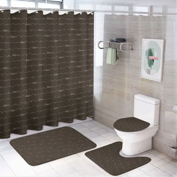 Hope Love Fun Happy Words on a shower curtain