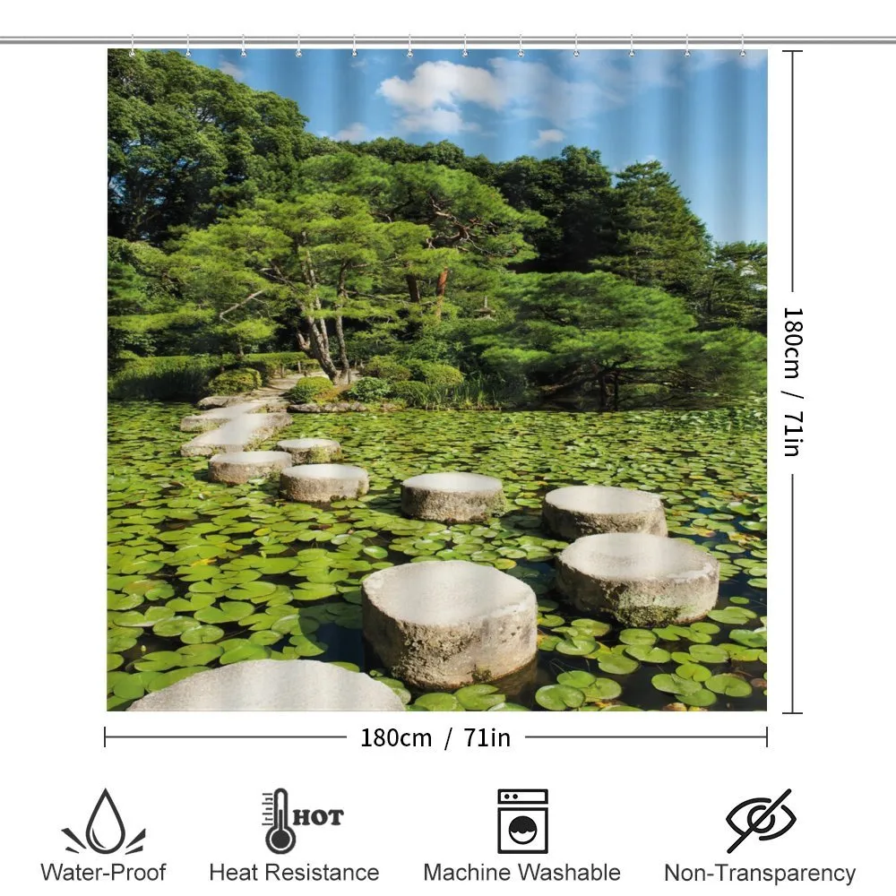 Japanese Stone Path Lotus — Detail 2