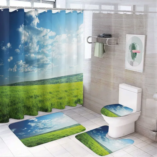 Meadow Valley Cloud Sun on a shower curtain