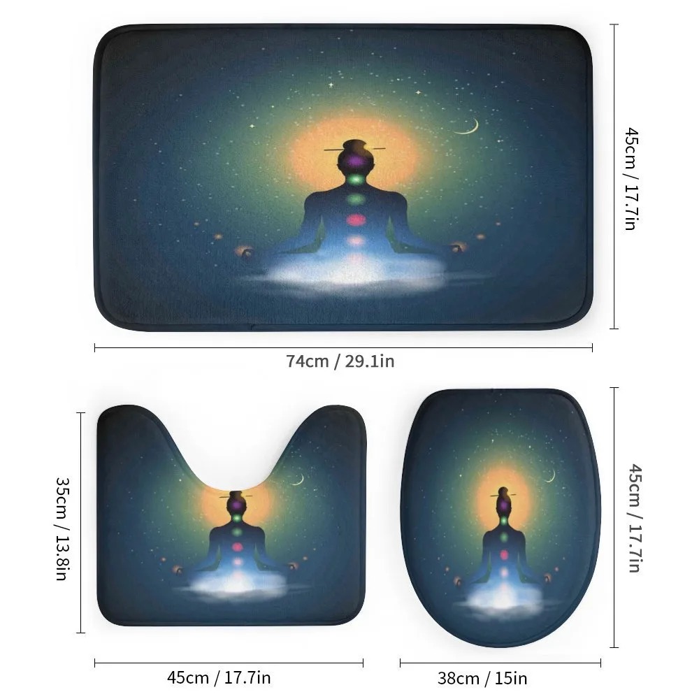 Meditating Woman Chakra — Detail 1