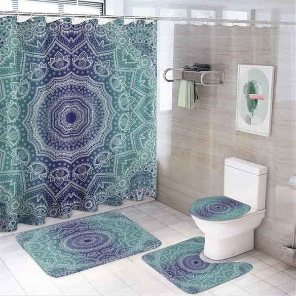 Ombre Tribe on a shower curtain