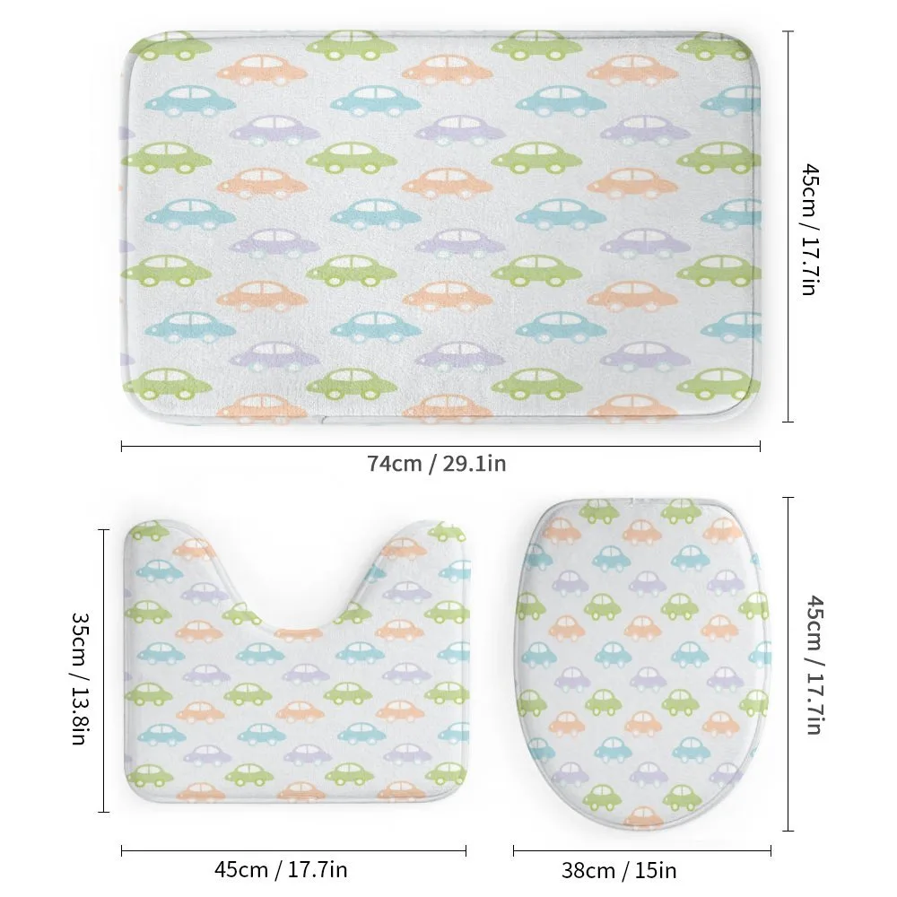 Pastel Cars Pattern — Detail 1