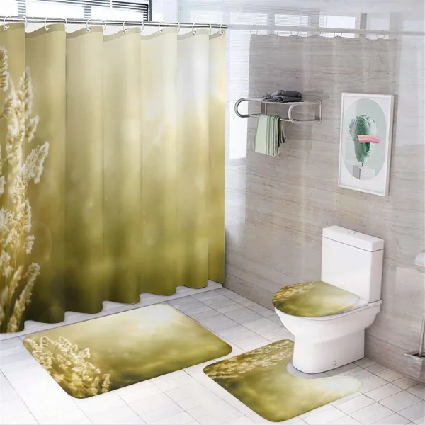 Scenic Autumn Meadow on a shower curtain