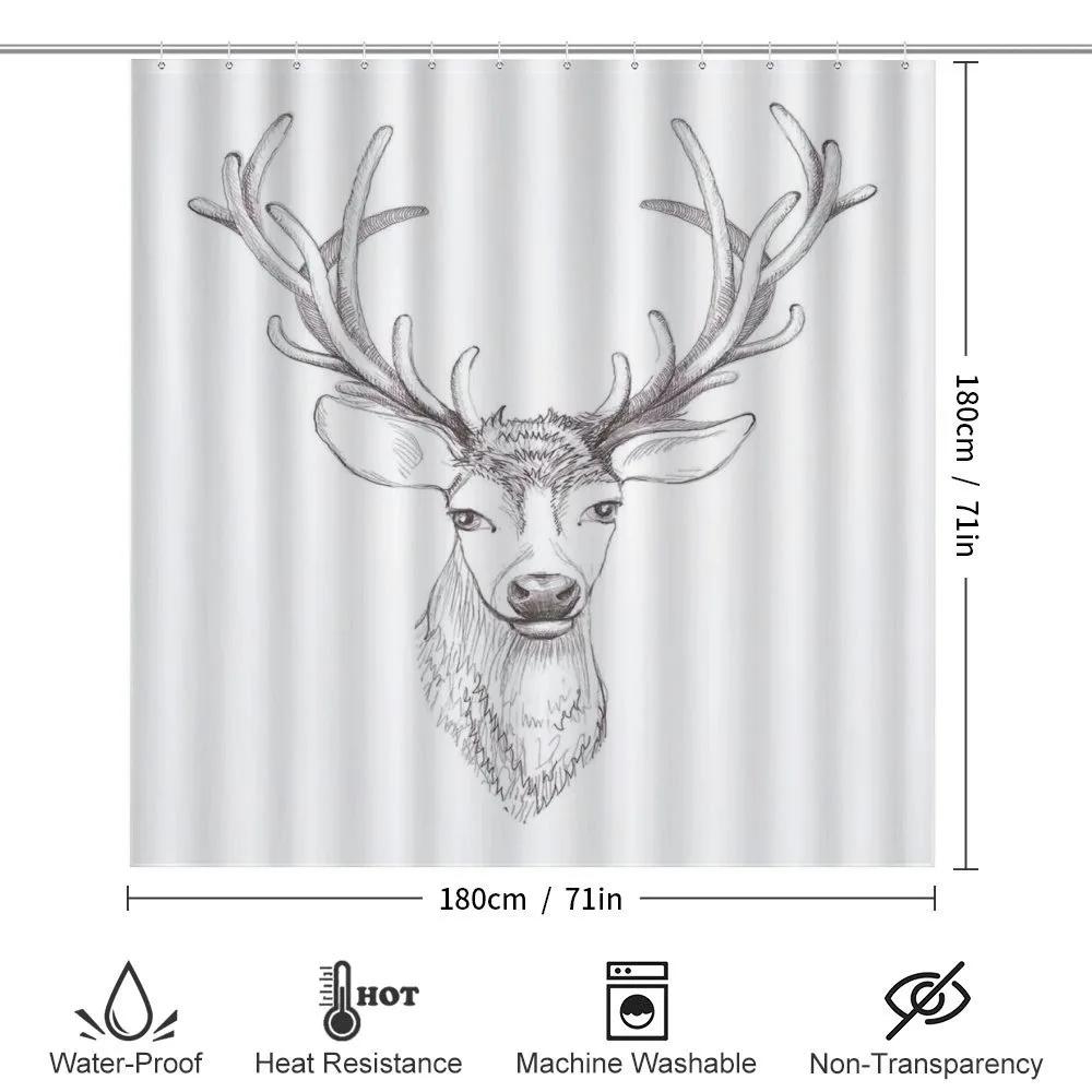 Sketch of Deer Head — Detail 2