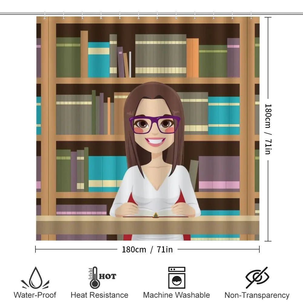 Student Girl Reading Book — Detail 2