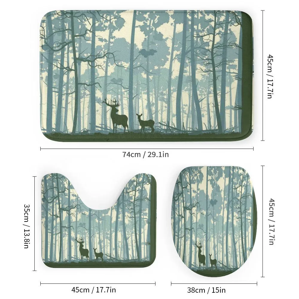 Animals in Foggy Forest — Detail 1