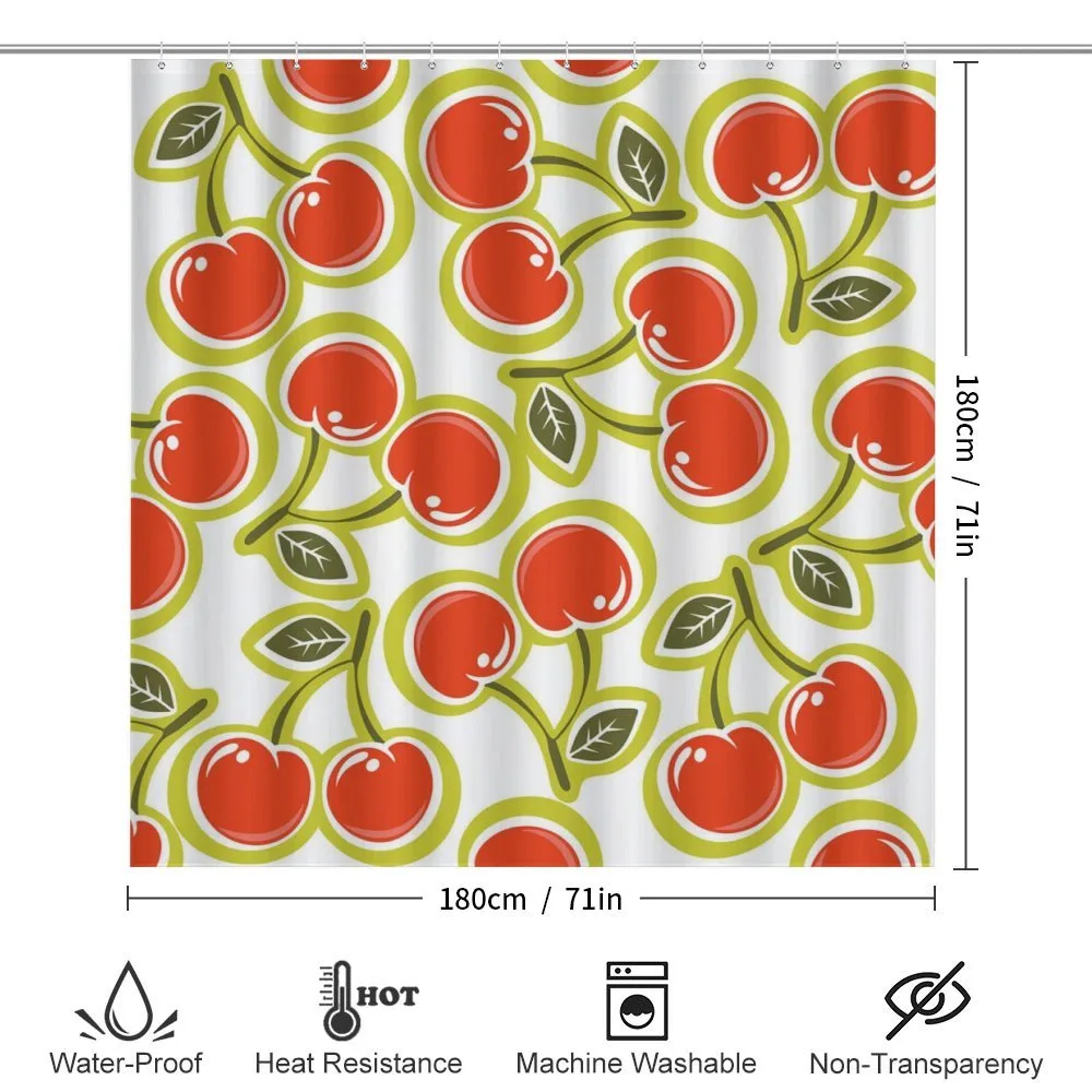 Cherry and Leaves Pattern — Detail 2