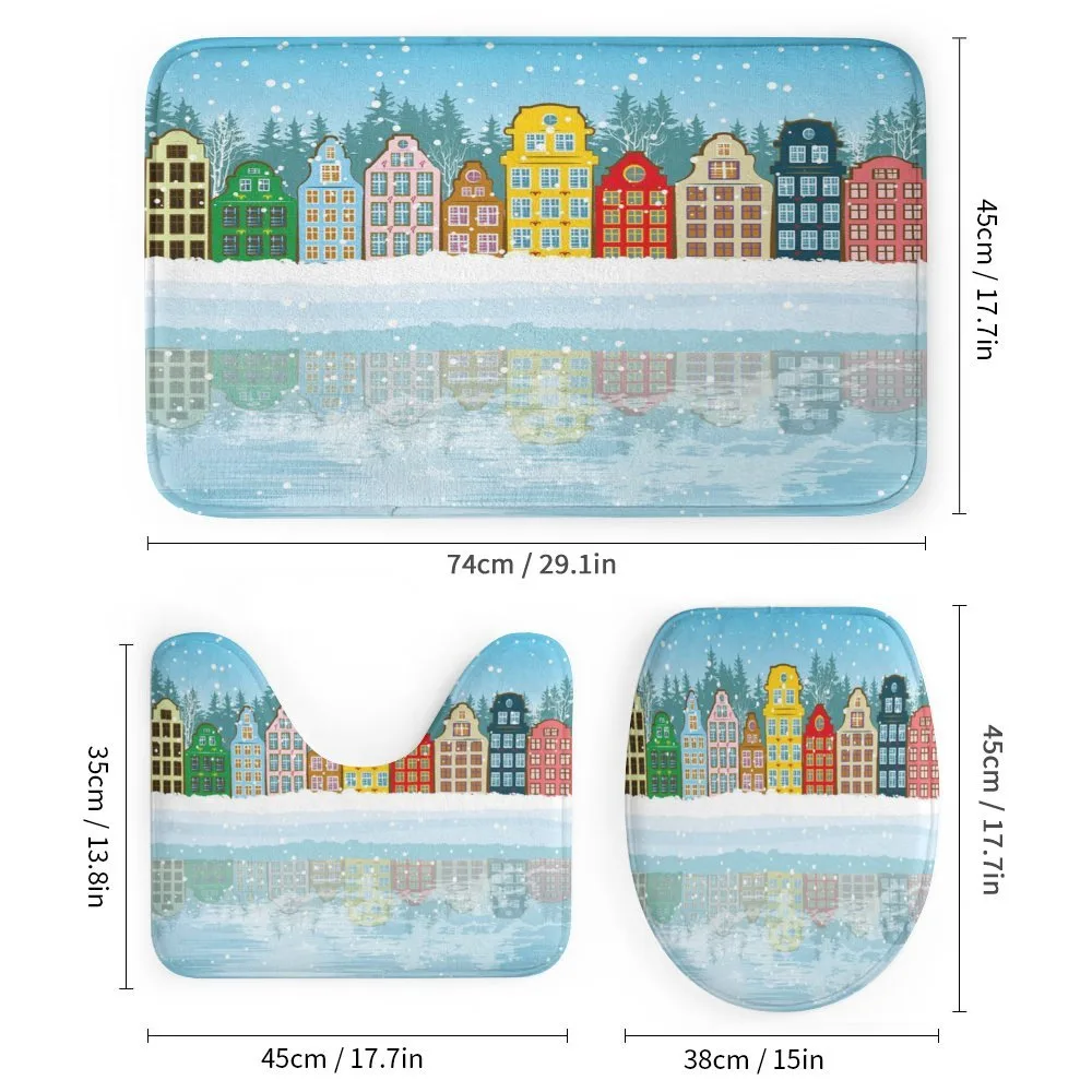 Christmas Houses Sea — Detail 1