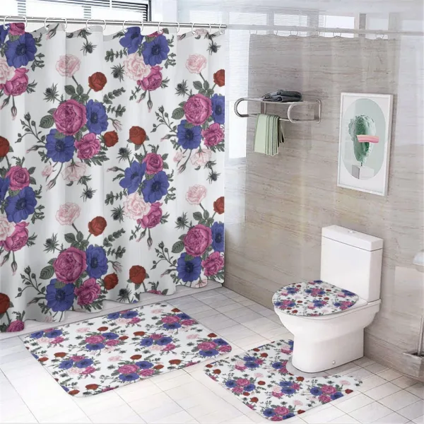 Colorful Corsage on a shower curtain