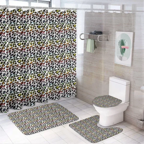 Colorful Mammal on a shower curtain