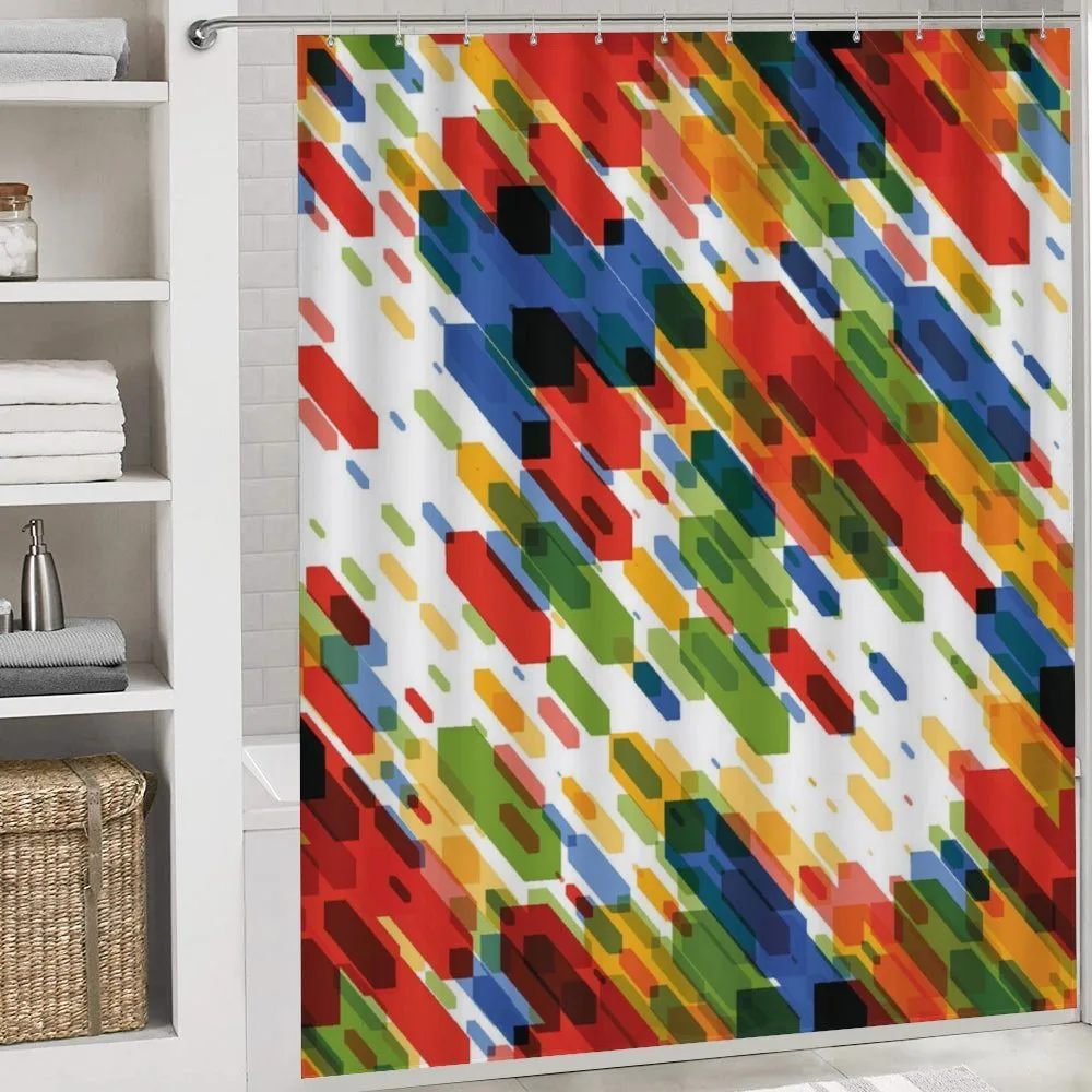Diagonal Geometric Vibrant — Detail 4