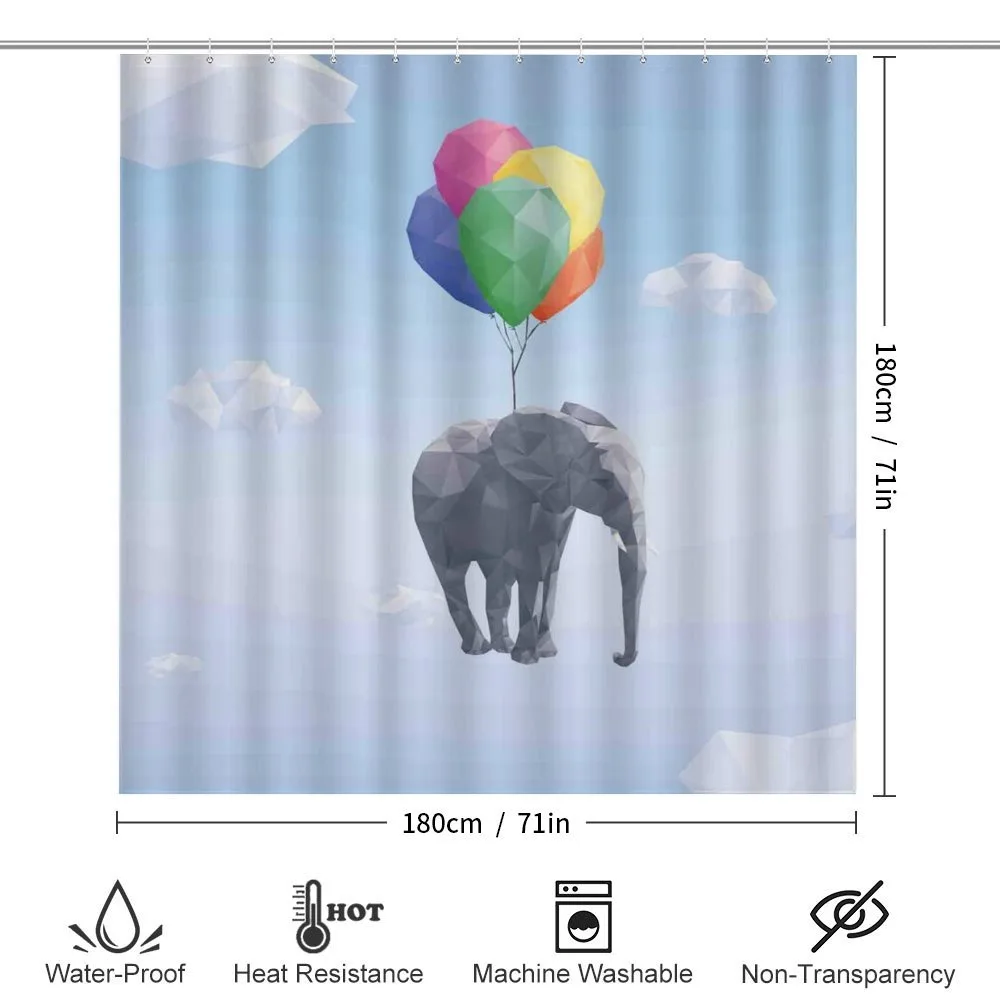 Elephant Baloons Sky Art — Detail 2