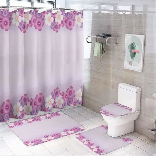 Floral Petals in Spring on a shower curtain