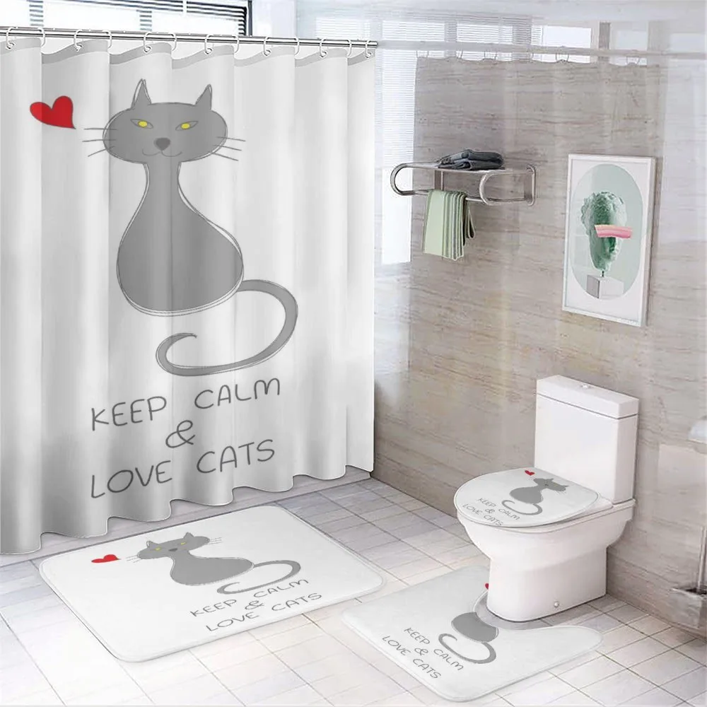Grey Cat Red Heart — Your design