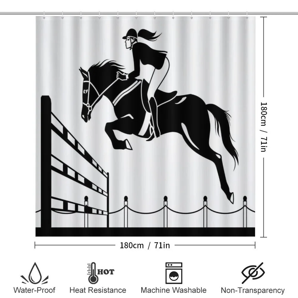 Jockey Girl Jumping — Detail 2
