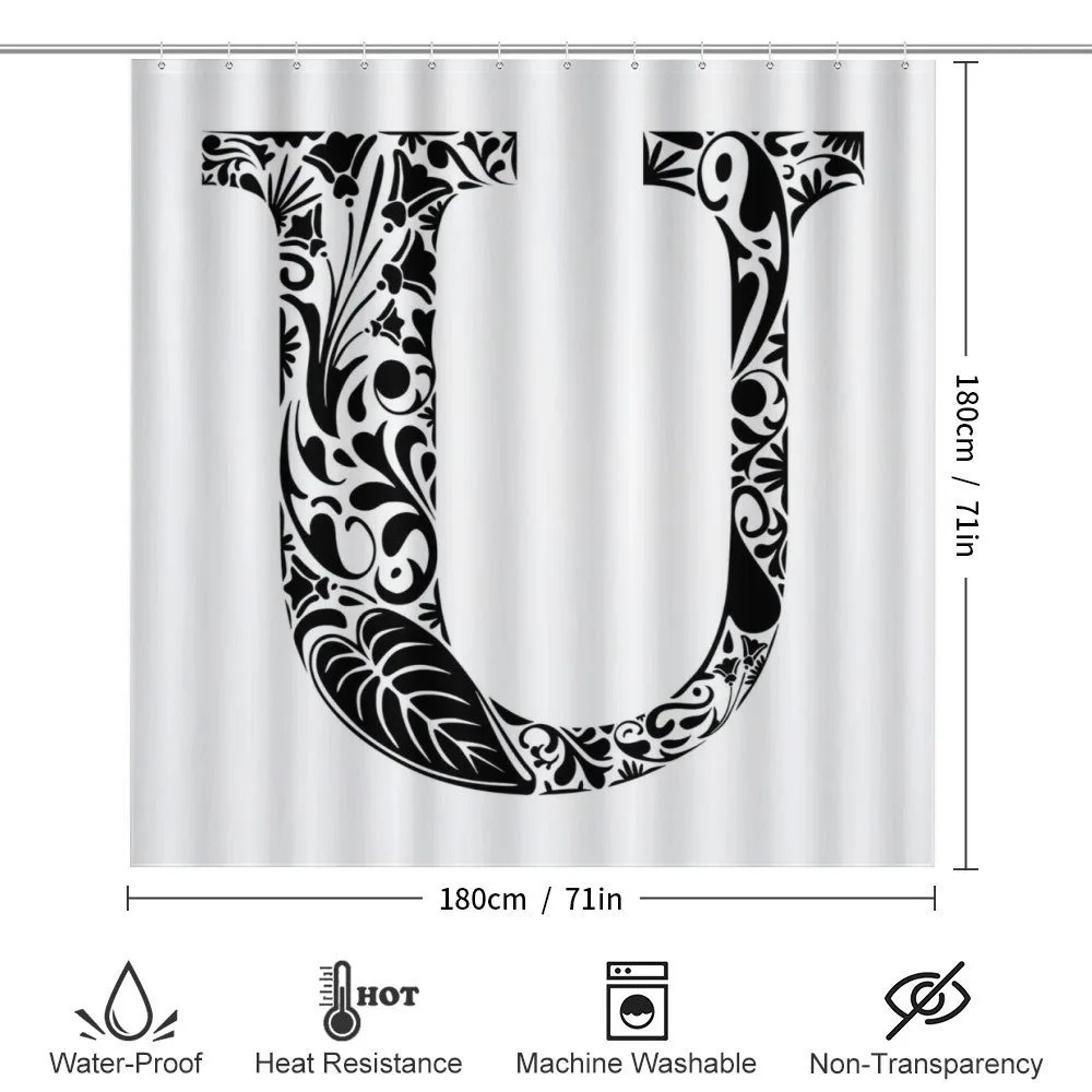 Monochrome Capital U — Detail 2