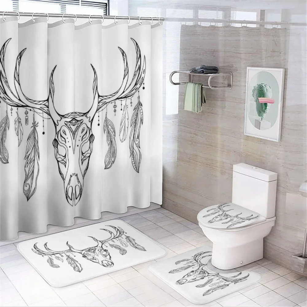 Skull with Antler Feather — Your design
