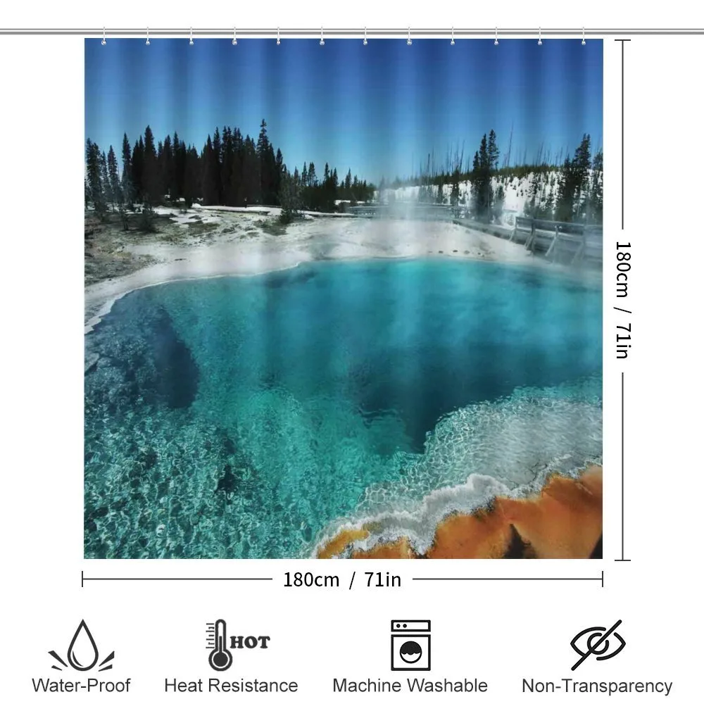 Snowy Forest Pool — Detail 2