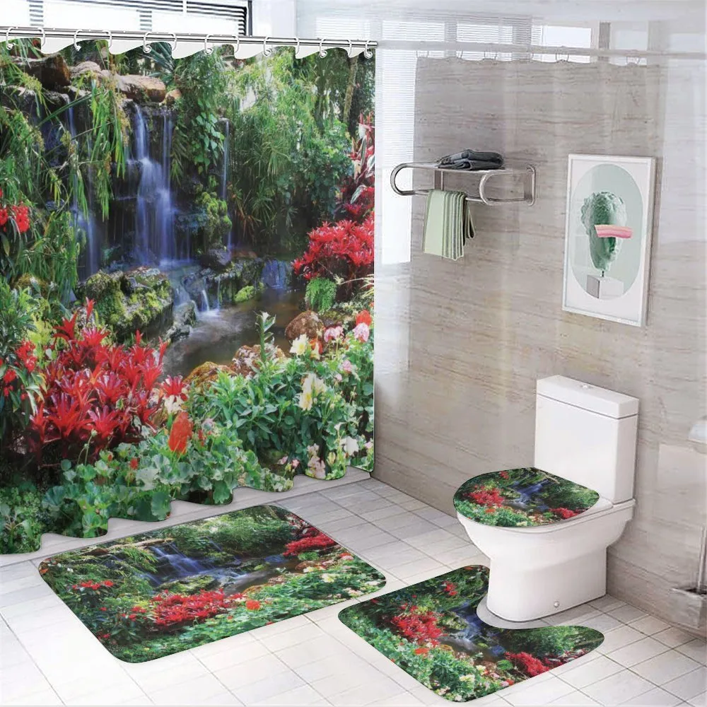 Spring Forest Waterfall — Your design