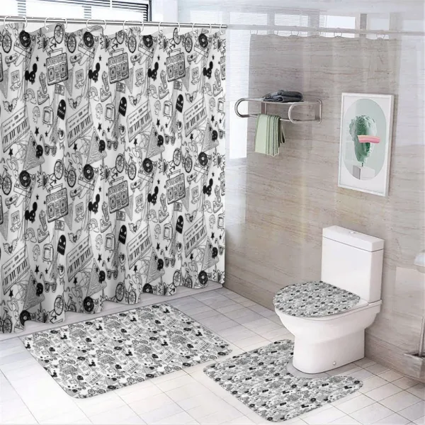 Teenage Pattern on a shower curtain
