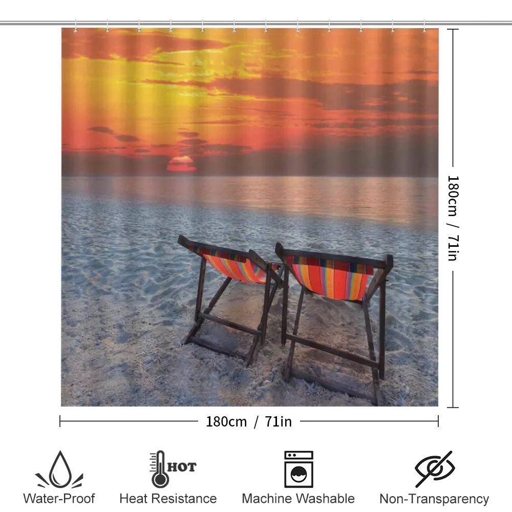 Beach with Colorful Sky — Detail 2