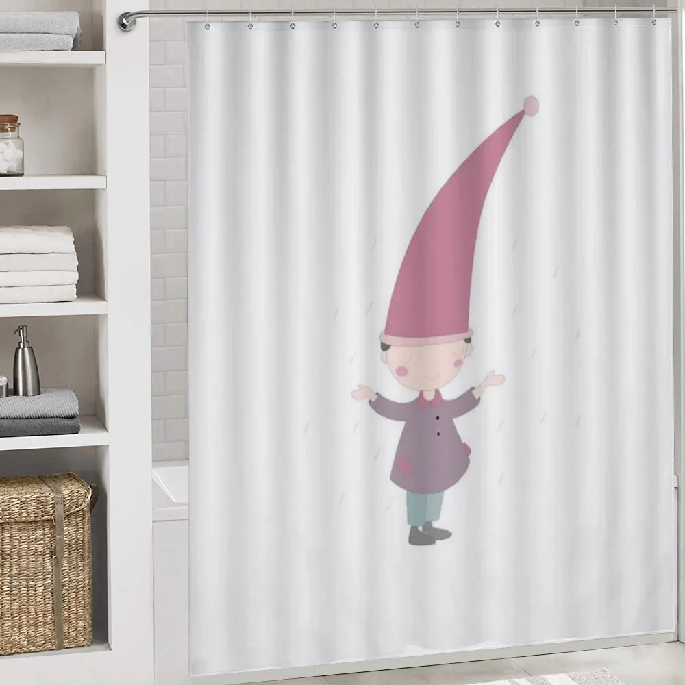 Cartoon Gnome Under Rain — Detail 4