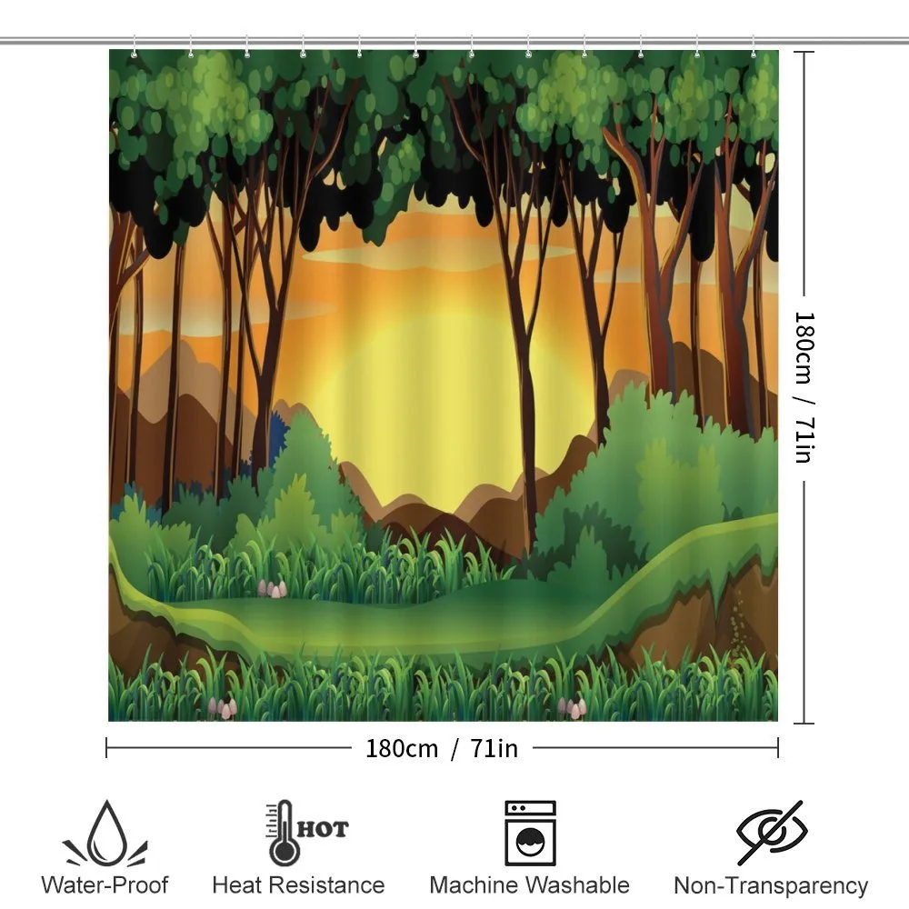 Cartoon Sunset Hills — Detail 2