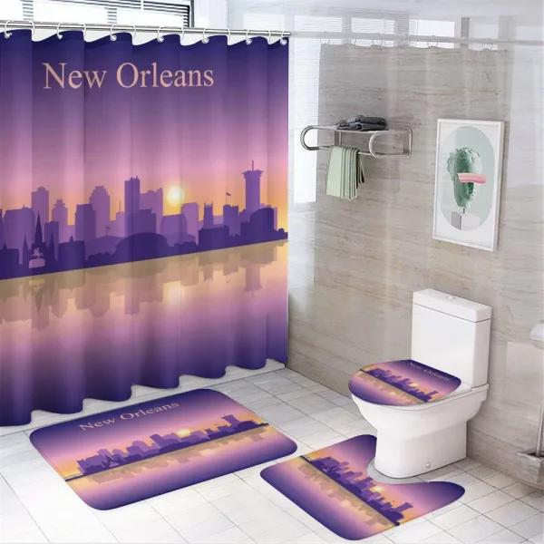 City Architecture on a shower curtain