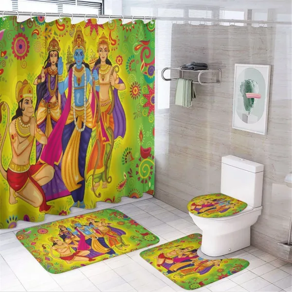 Festival Celebration on a shower curtain
