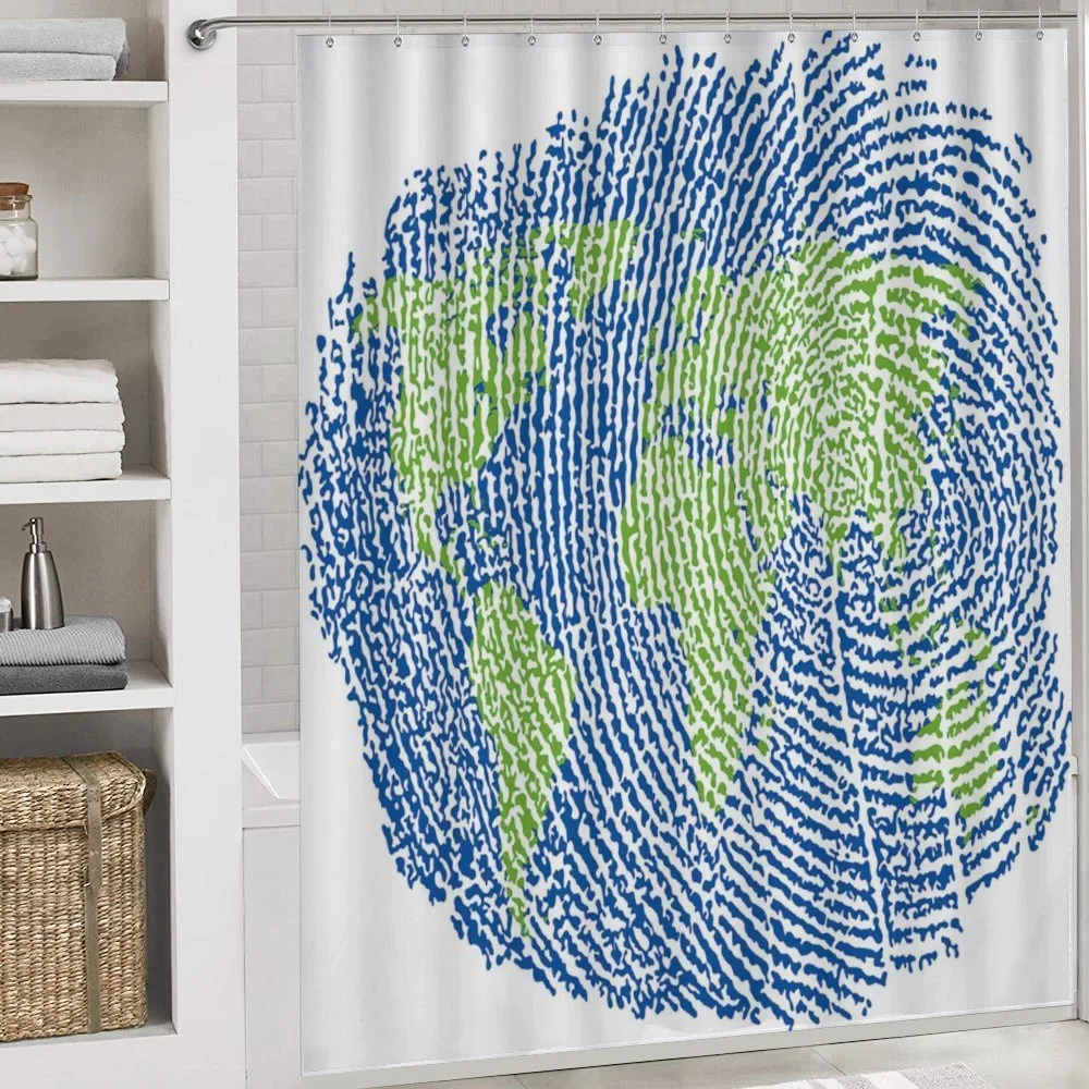Fingerprint World Map — Detail 4
