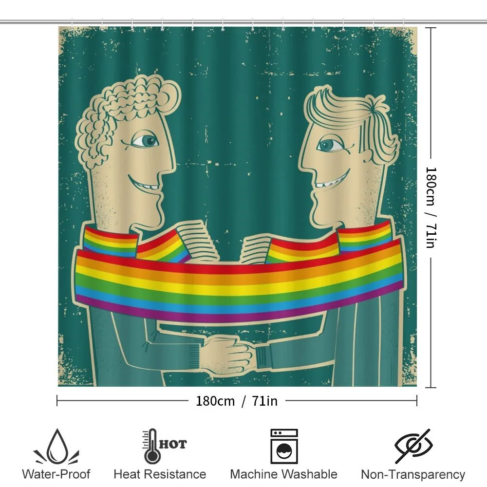 Gay Couple with Scarf — Detail 2