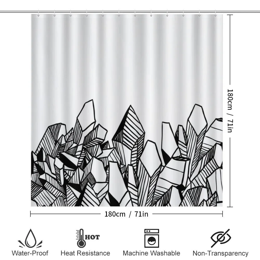 Hatched Crystals Drawing — Detail 2