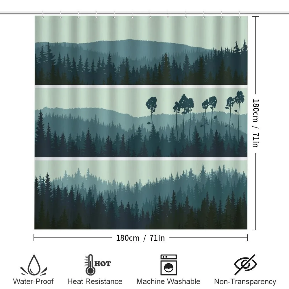 Hills of Coniferous Firs — Detail 2