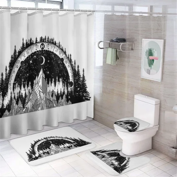 Outdoors Forest on a shower curtain