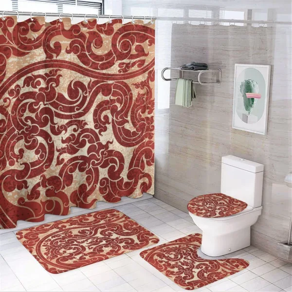 Vector Thai Culture on a shower curtain