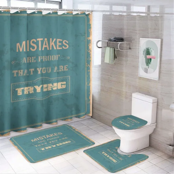 Vintage Distressed on a shower curtain