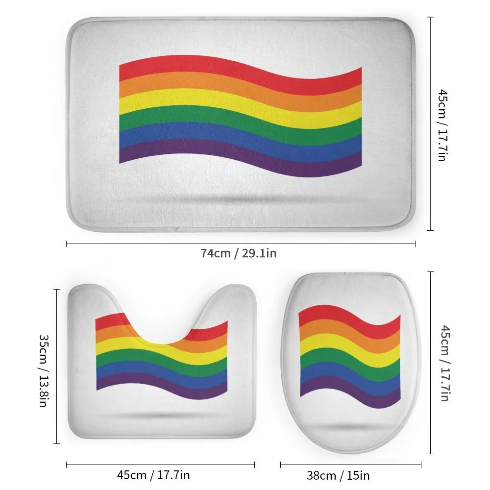 Waving Gay Flag Illustration — Detail 1