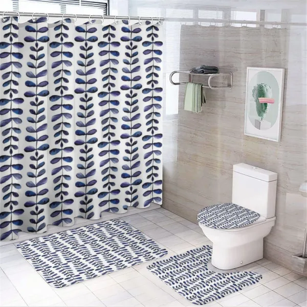 Abstract Retro Inspiration on a shower curtain