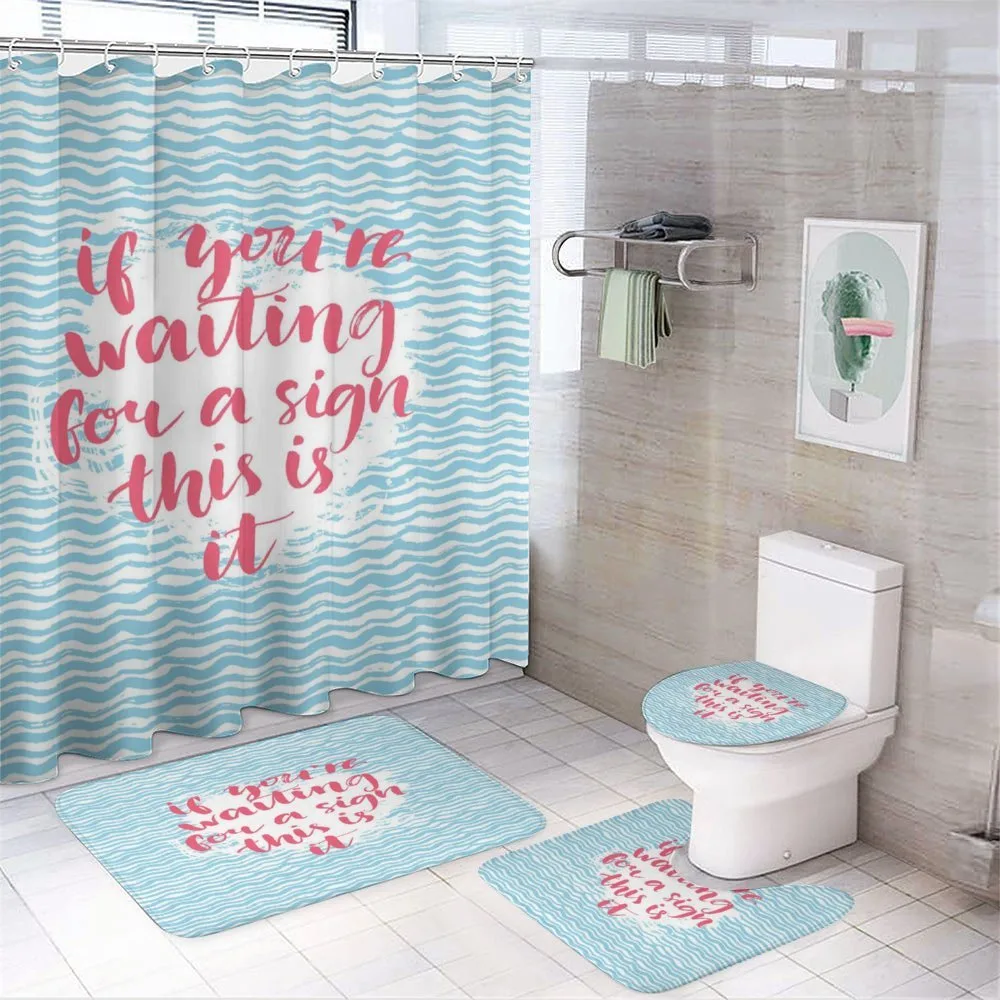 Calligraphy Blue Waves — Your design