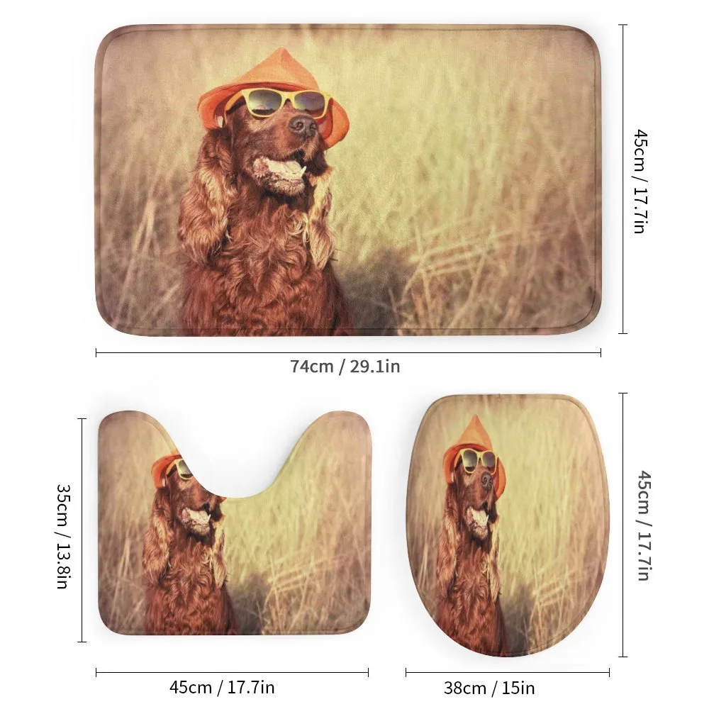 Dog Wearing Hat Glasses — Detail 1