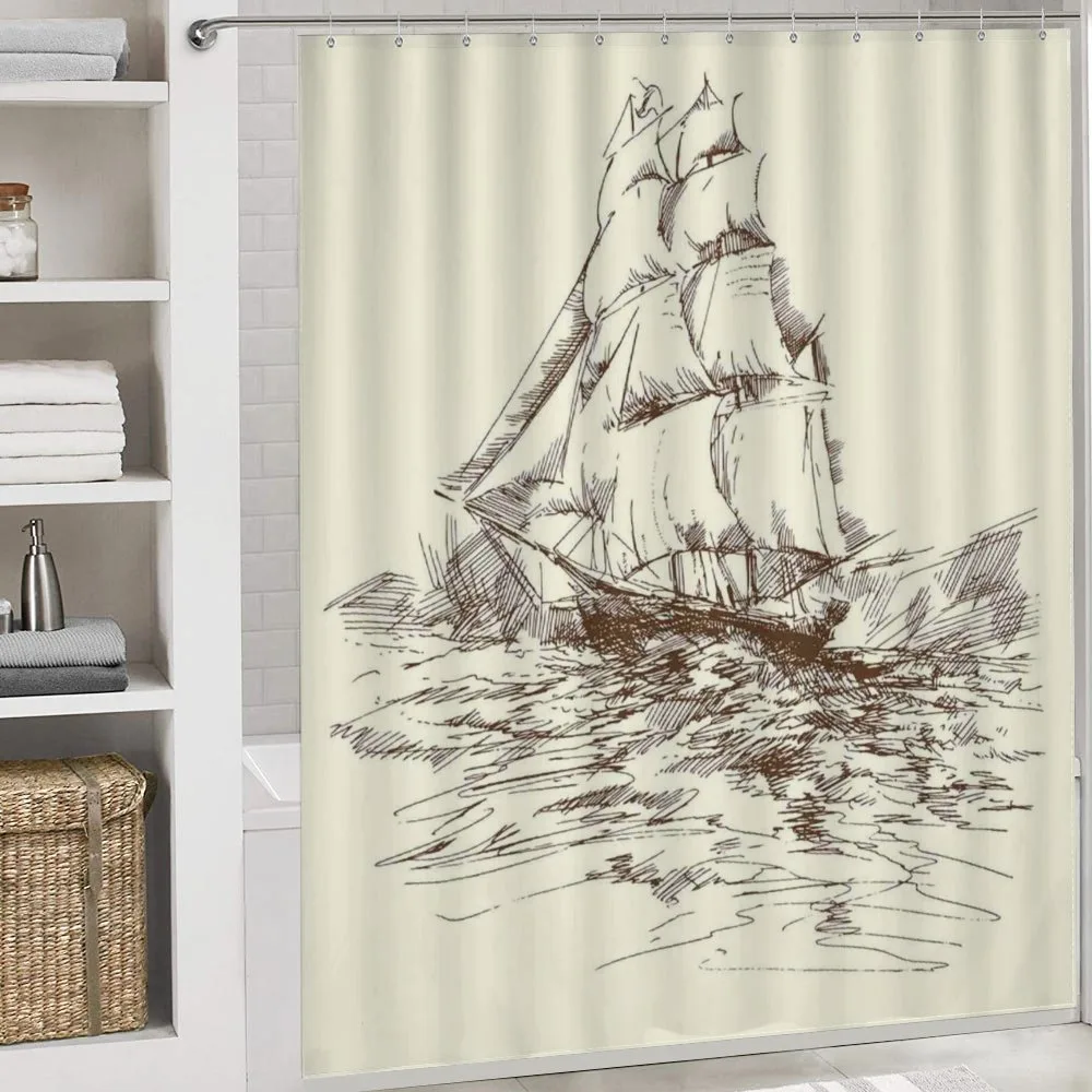 Hand Drawn Ship — Detail 4