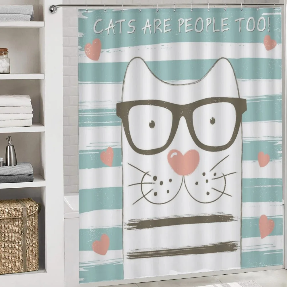 Hipster Cartoon Cat Art — Detail 4
