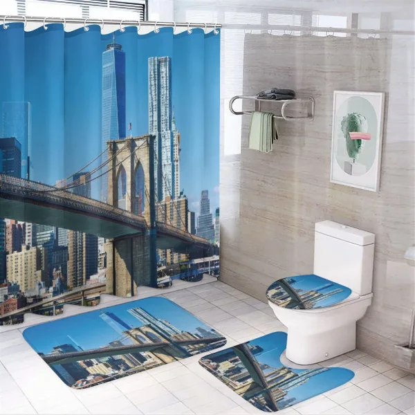 Manhattan Landmark on a shower curtain