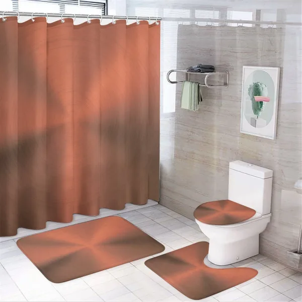 Modern Circle Op Art on a shower curtain